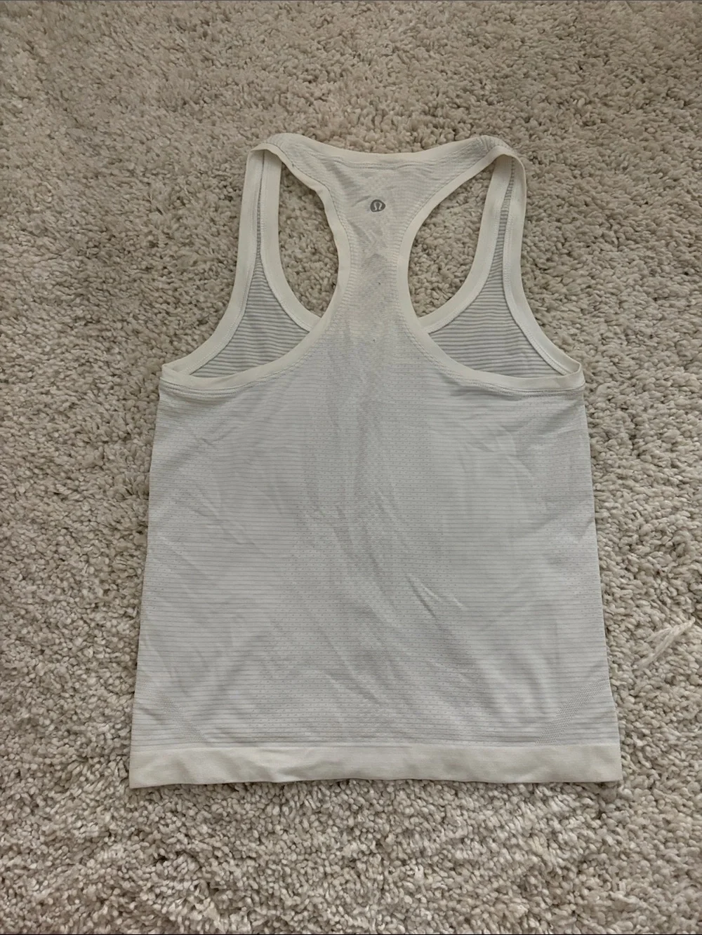 lululemon athletica Cream Racerback Tank Top